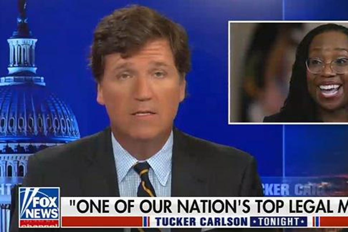 Tucker Having Racist Inadequacy Issues About Ketanji Brown Jackson Nomination, Surprise!