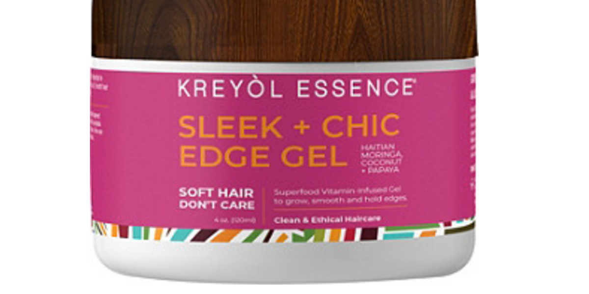 Kreyol Essence Soft Hair, Don't Care Haitian Moringa Oil Sleek + Chic Edge Gel