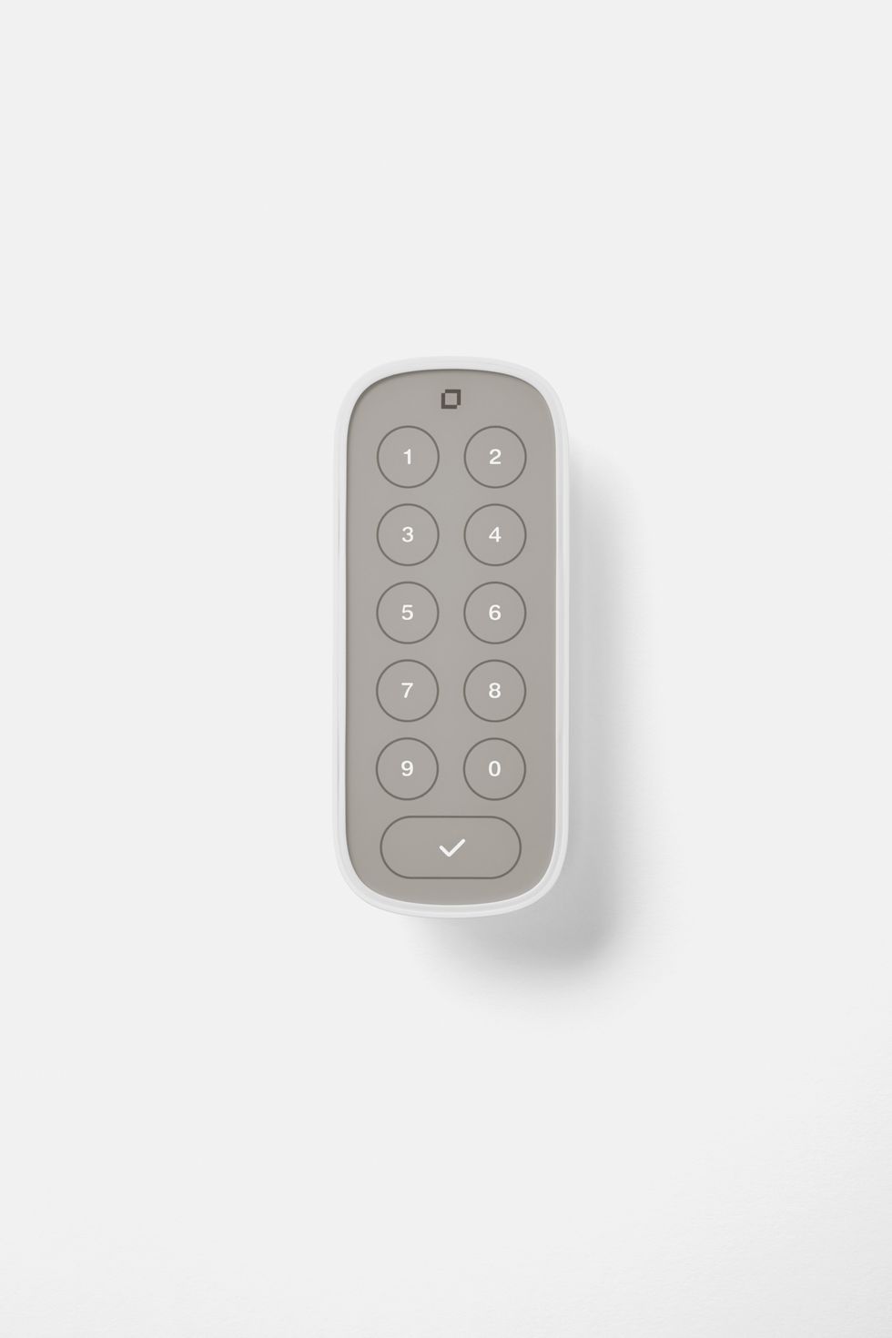 Product shot of Level Keypad on a wall.