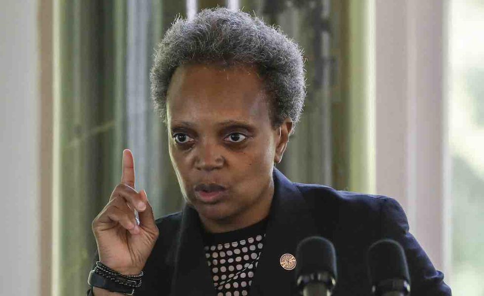 Mayor Lori Lightfoot said my dk is bigger than yours  I have the biggest dk in Chicago amid tirade over Columbus statue lawsuit alleges