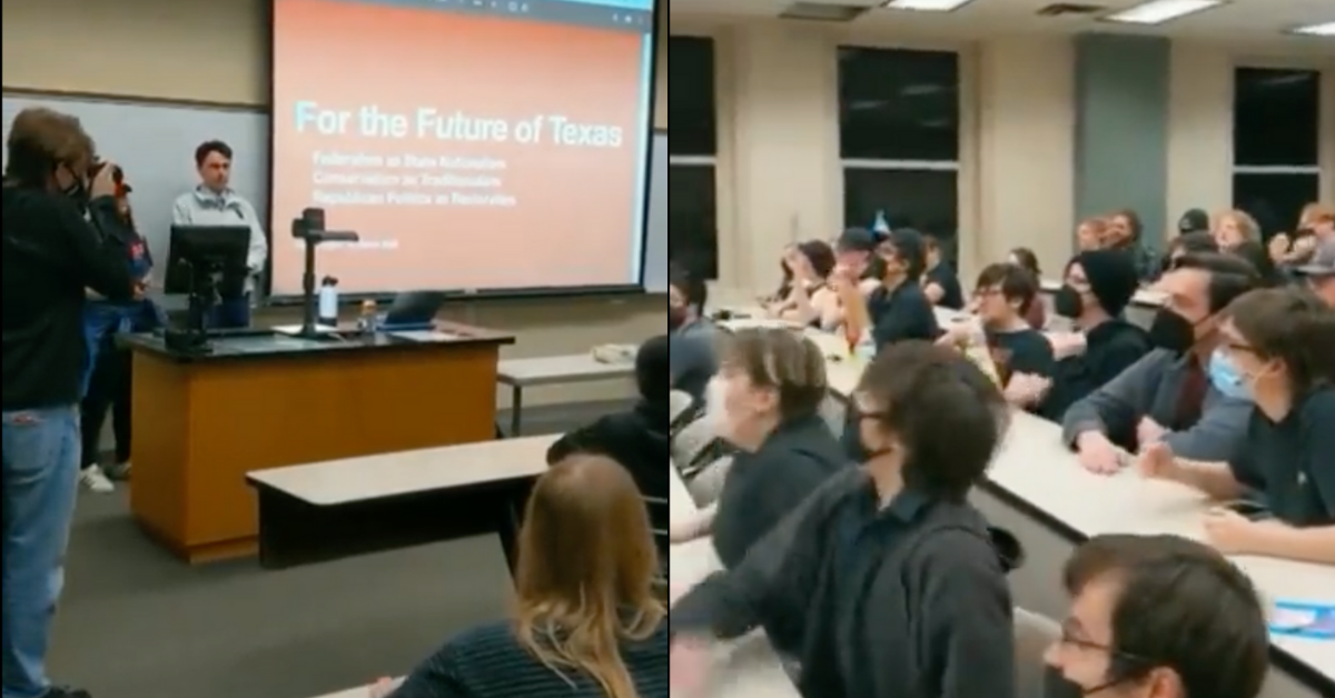 Texas Students Heckle Anti-Trans GOP Candidate With 'F**k These Fascists' Chant After He Comes To Their School
