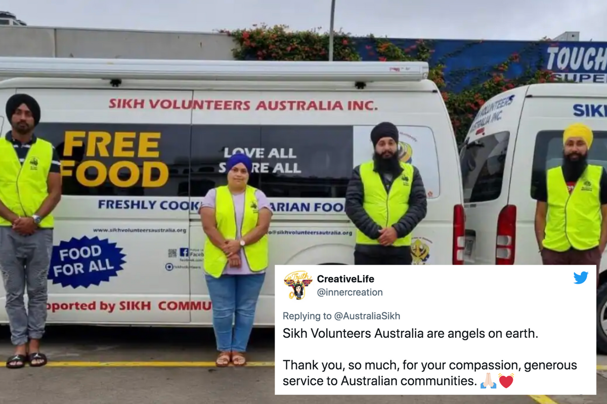 sikh, food delivery, australia, sikh volunteers australia