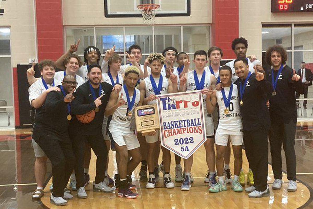 McKinney Christian Academy wins first-ever boys hoops state crown in Double OT