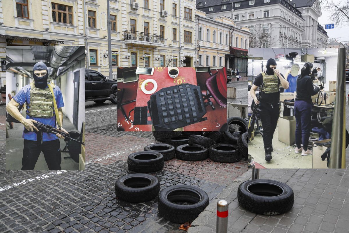 Kiev, la resistenza delle sarte antiproiettile