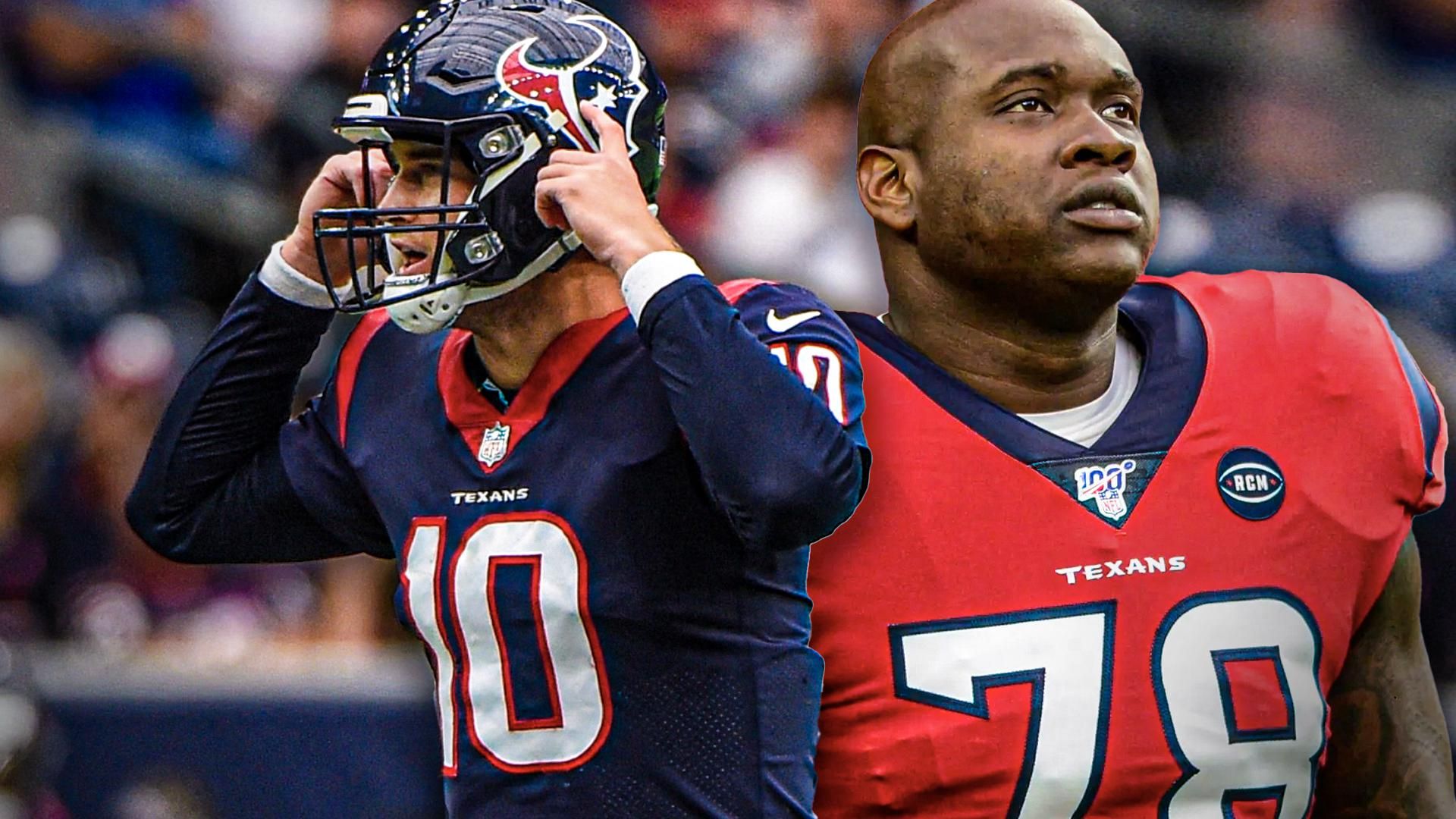 Houston Texans Davis Mills, Laremy Tunsil