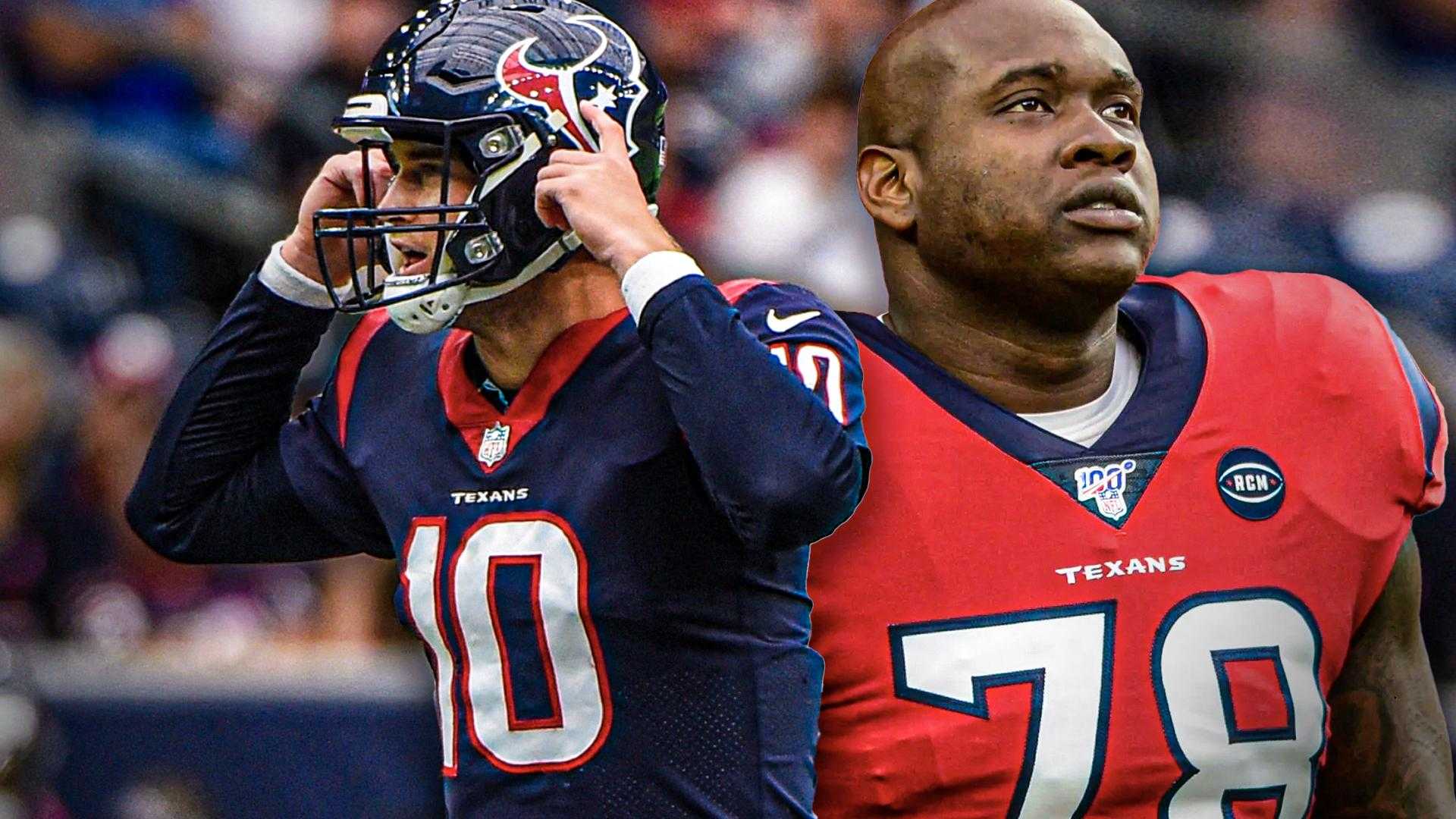 Houston Texans Davis Mills, Laremy Tunsil