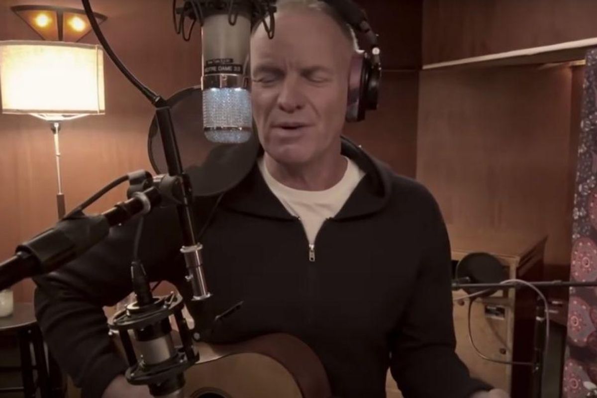 Sting sings his rarely performed song 'Russians' as 'a plea for our common humanity'