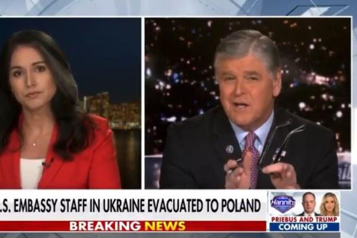 When Even Sean Hannity Is Pumping The Brakes On Your Pro-Putin Propaganda, You Are Tulsi Gabbard We Guess!