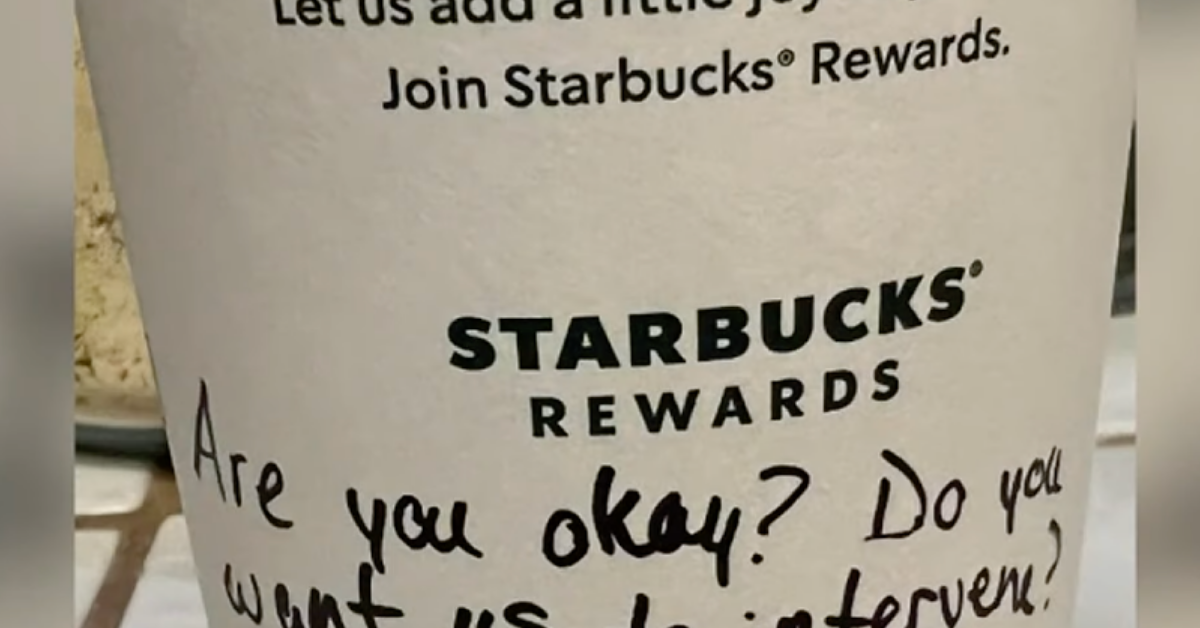 Starbucks Workers Praised For Writing On Coffee Cup To Help Girl They Feared Was In Danger