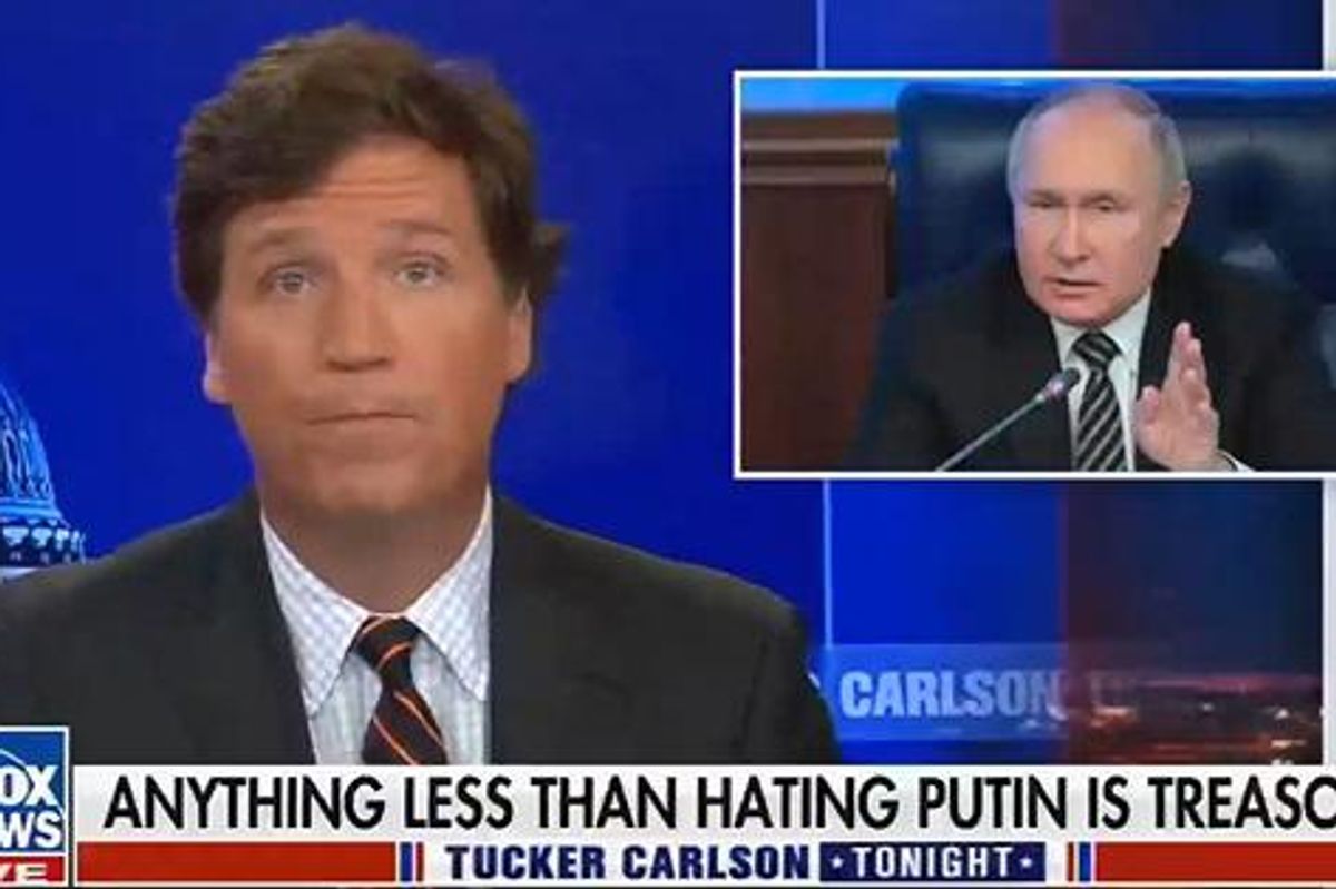 How Much Does Tucker Love Putin? Here Are Some Receipts.