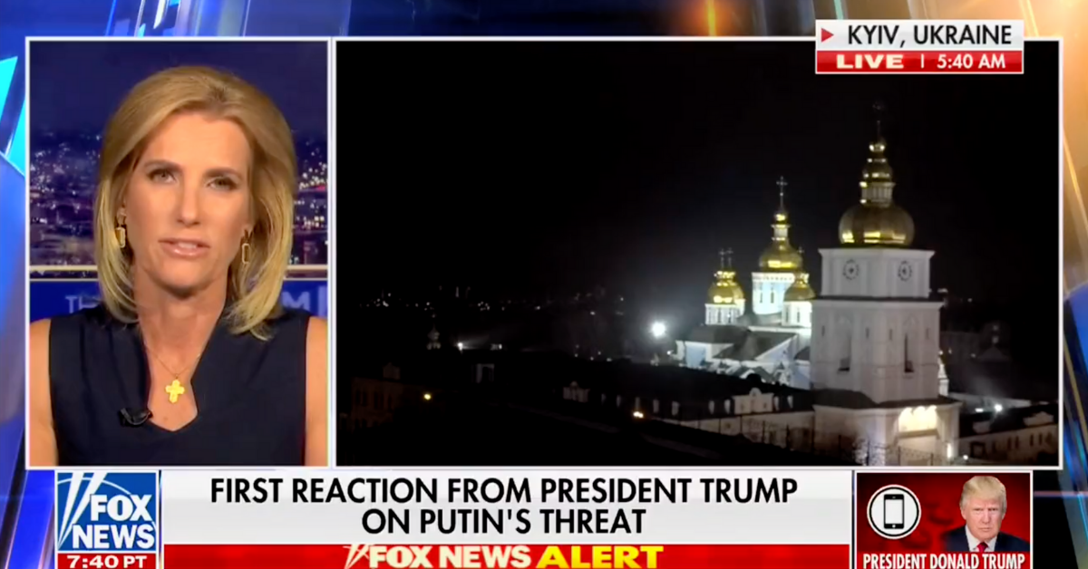 Laura Ingraham Sparks Outrage After Calling Ukraine President's Plea For Peace 'Pathetic'