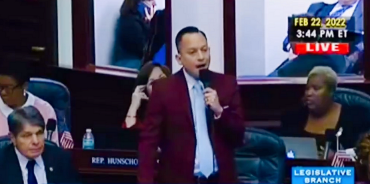 LGBTQ Florida Lawmaker Gets Choked Up In Powerful Speech Opposing 'Don't Say Gay' Bill