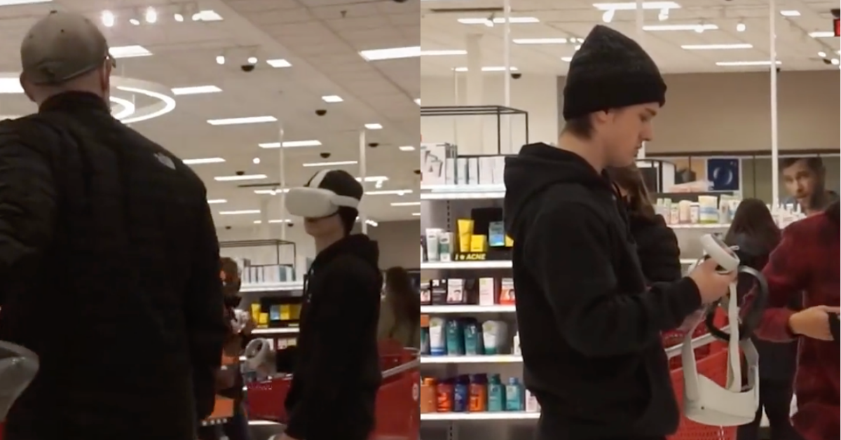 Guy Sparks Debate After Smacking VR Headset Off TikToker Who Was In Middle Of Target Aisle