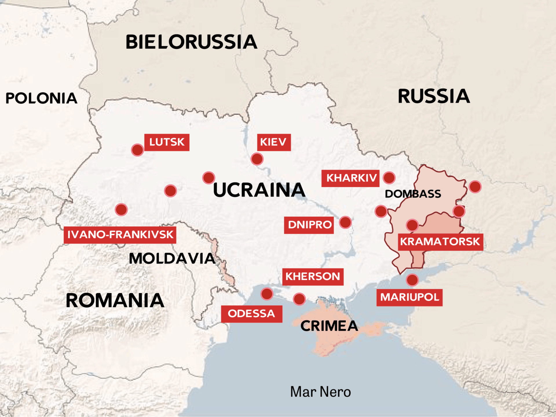 Putin bombarda e invade l’Ucraina. Presi gli aeroporti e Chernobyl