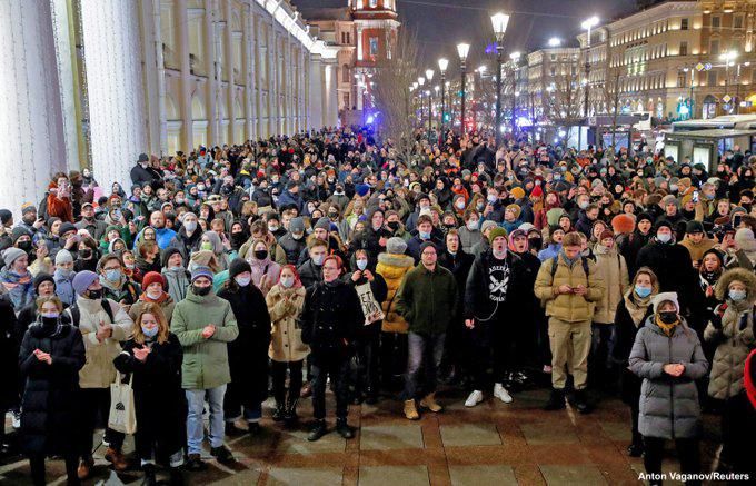Mass Anti-War Protests Erupt In Russia With Thousands Arrested