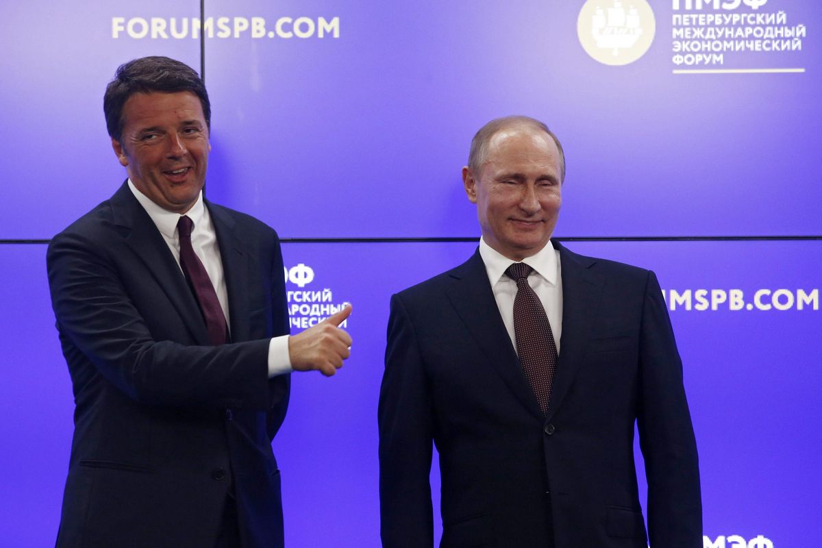 Putin costringe Renzi a rinunciare ai rubli