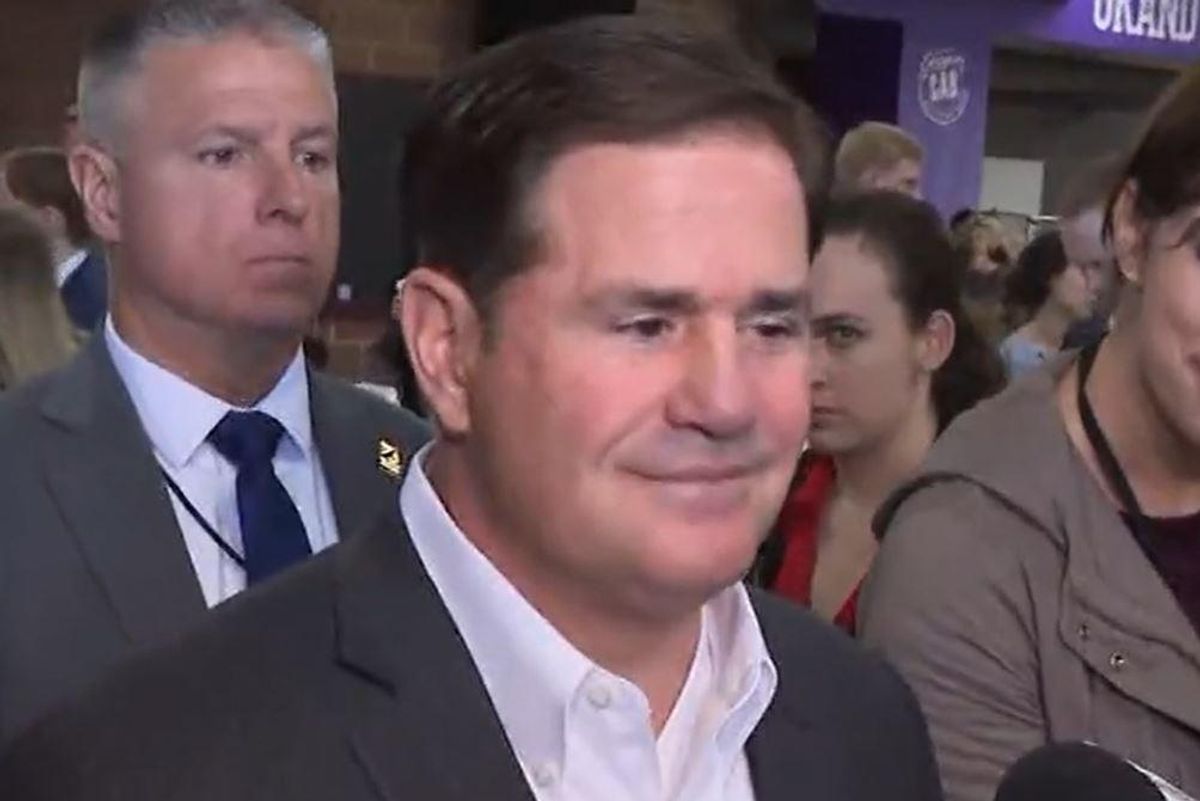 Arizona Gov Happy That Q-Anon Humping Racist Isn't A Democrat, At Least