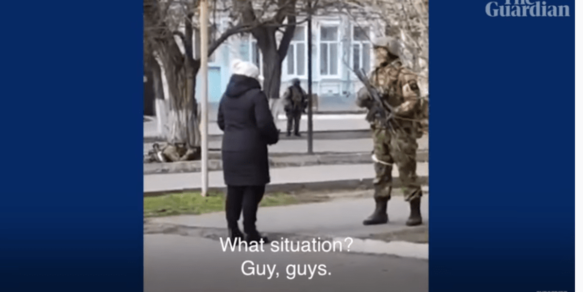 Ukrainian Woman Offered Sunflower Seeds To Russian Soldier National Memo