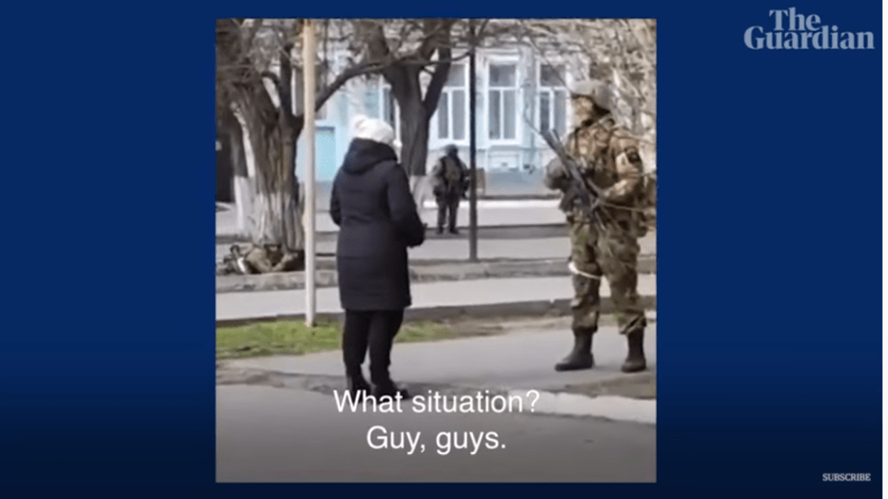 VIDEO: Why This Ukrainian Woman Offered Sunflower Seeds To Russian Soldier