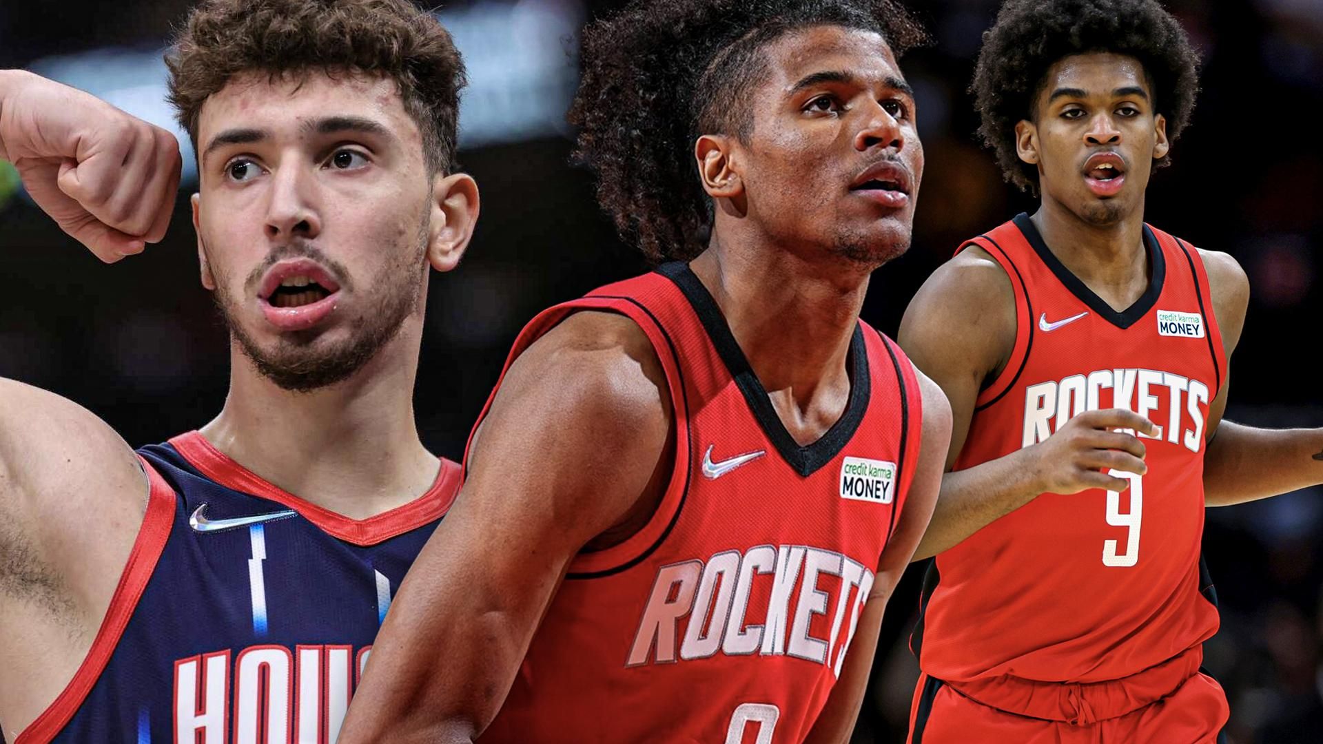 Rockets Alperen Sengun, Jalen Green, Josh Christopher