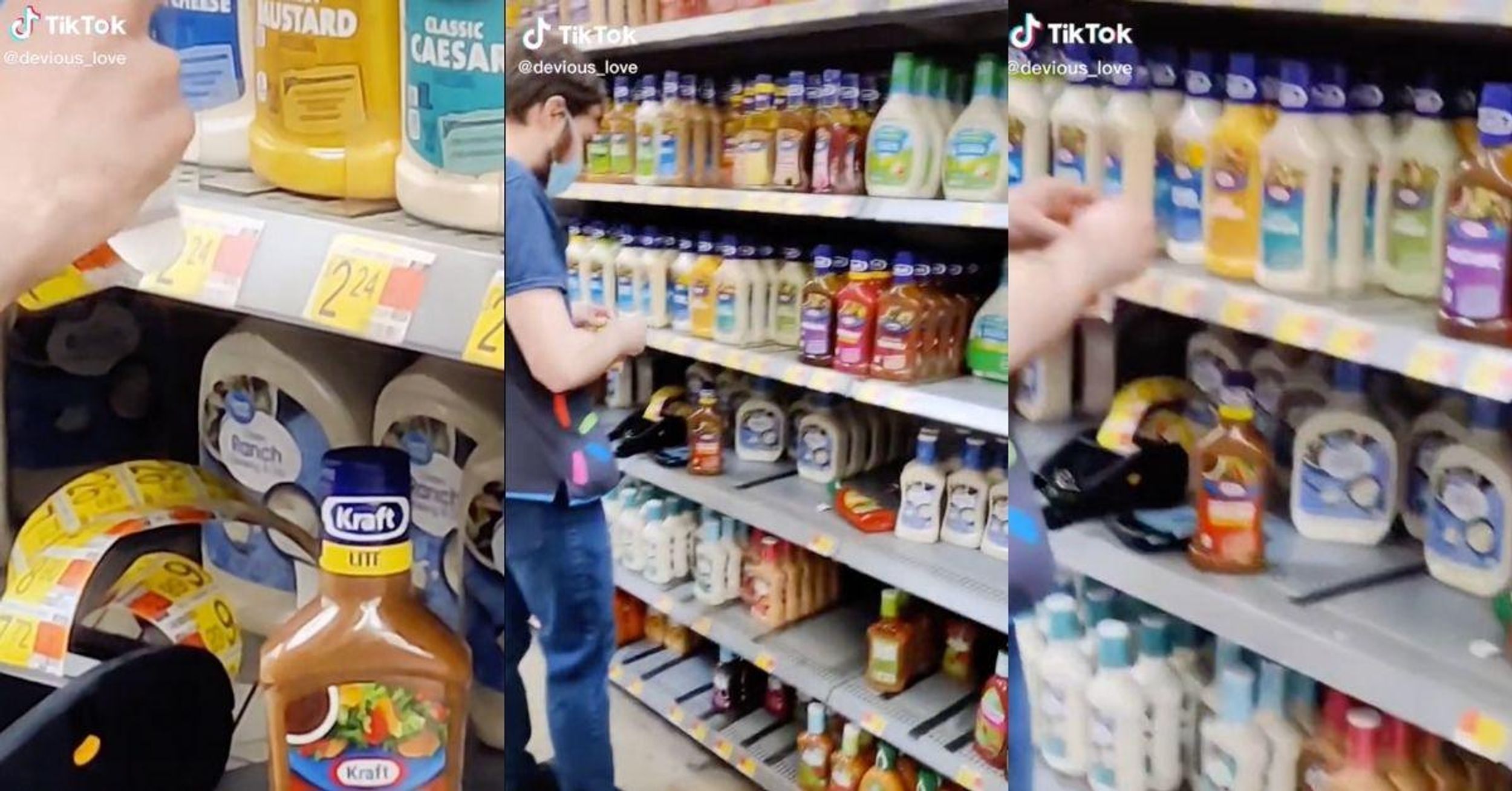 Video Of Walmart Worker Swapping Out Salad Dressing Price Tags With 350% Increase Sparks Outrage