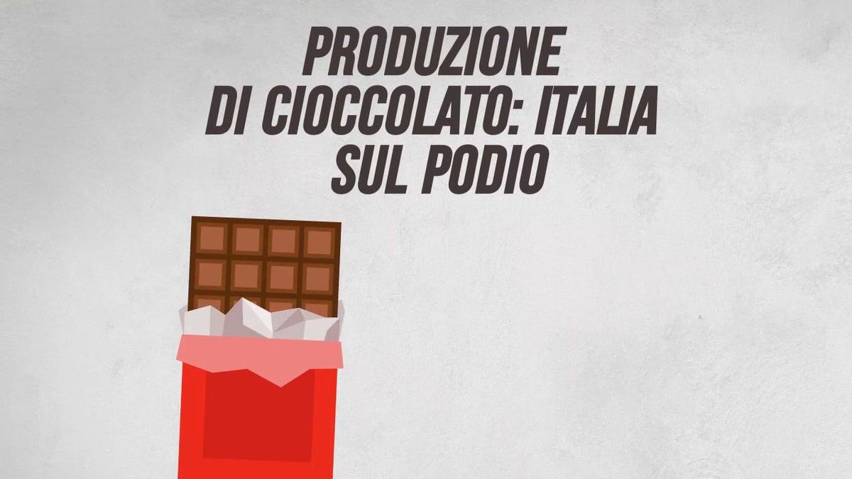 Produzione di cioccolato: Italia sul podio