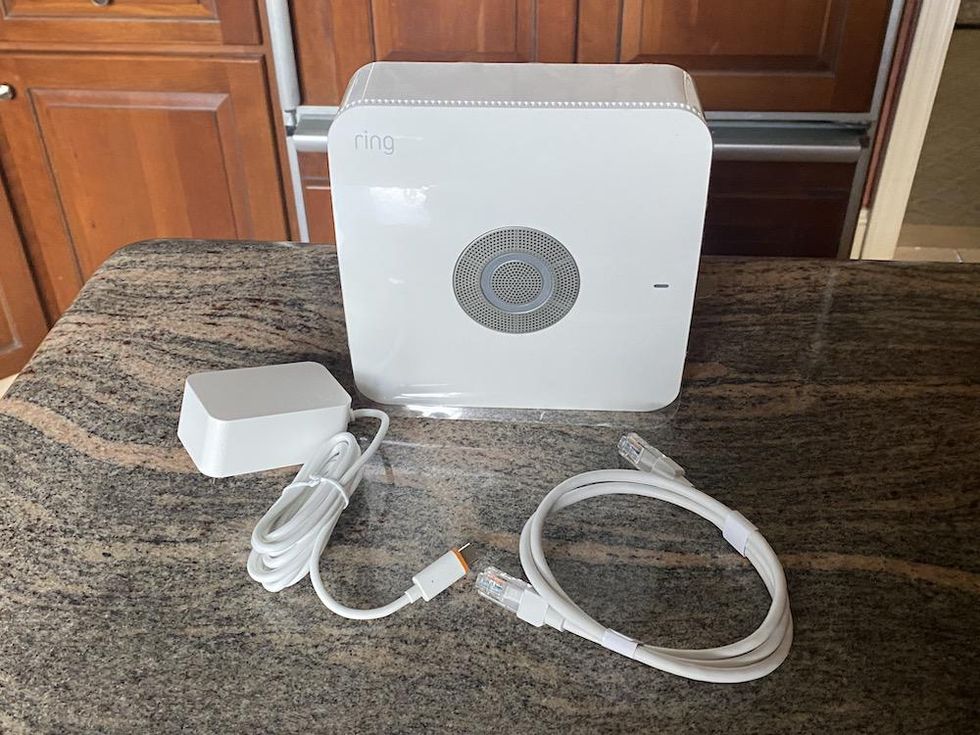 a photo of Ring Alarm Pro base station on a countertop