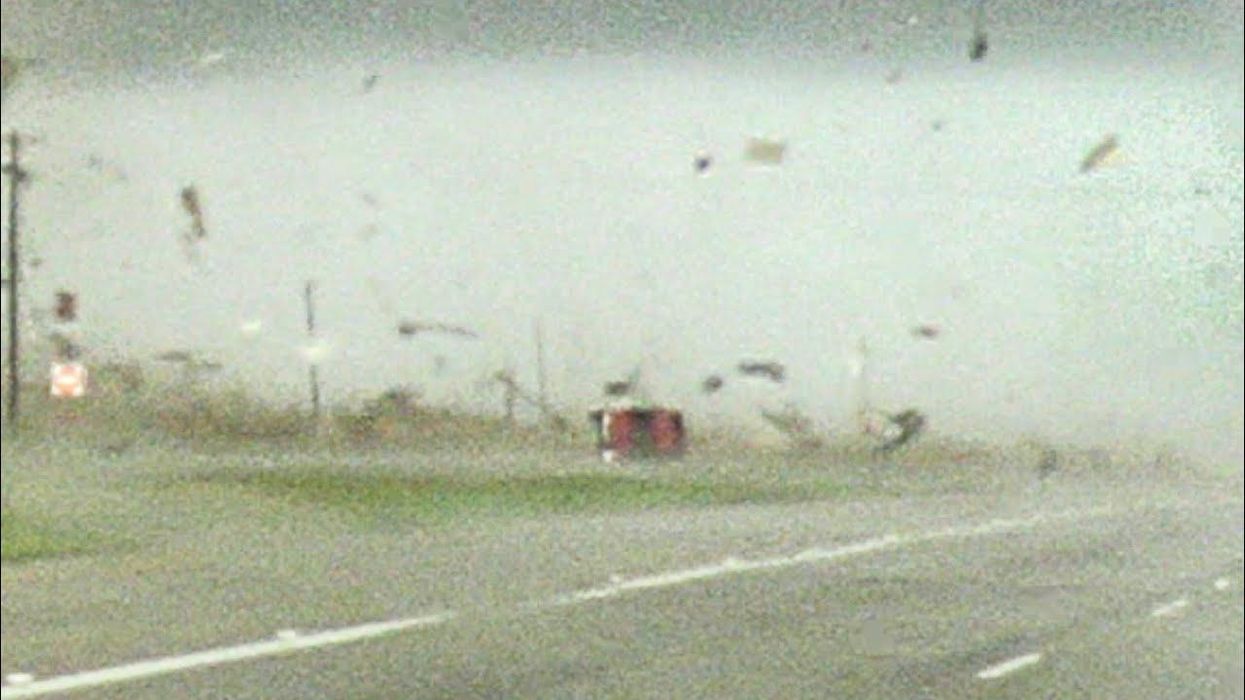 Incredible video shows truck being flipped, spun by Texas tornado, leaving driver unharmed