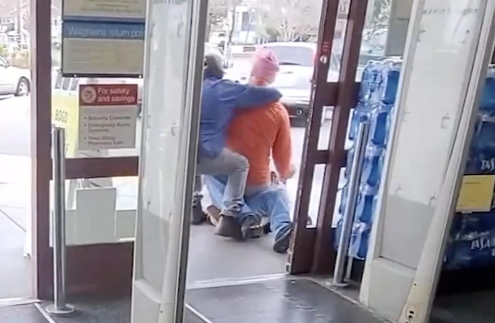 Fed Up Customer Body Slams Wrestles Shoplifting Duo Outside Walgreens