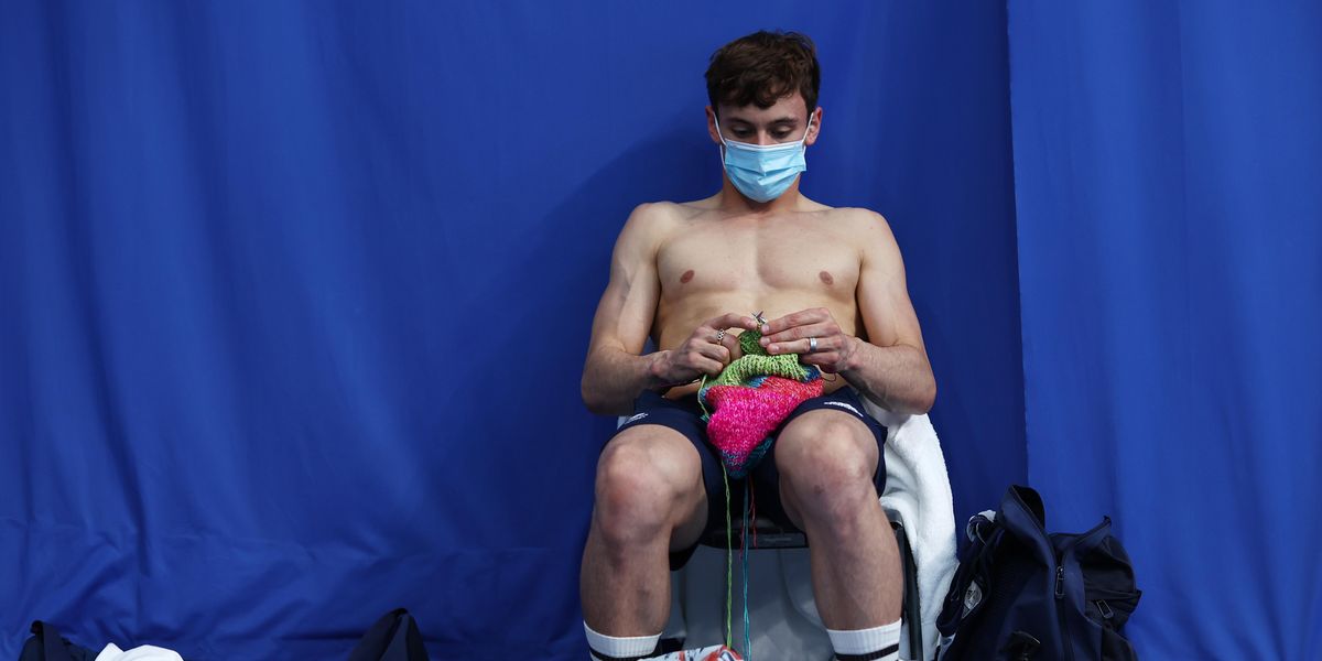 Tom Daley's Knitting Hobby Has a Kinky Side