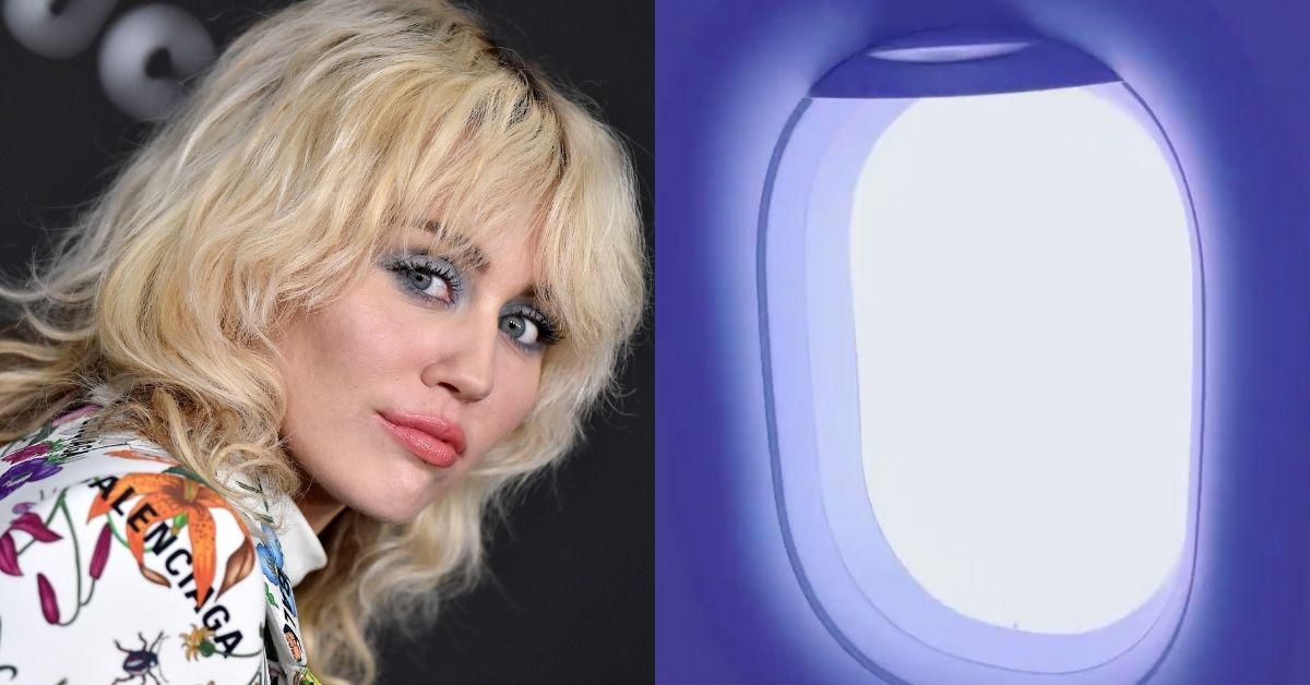 Miley Cyrus Shares Heart-Pounding Video Of Lightning Striking Her Plane While Traveling To Concert