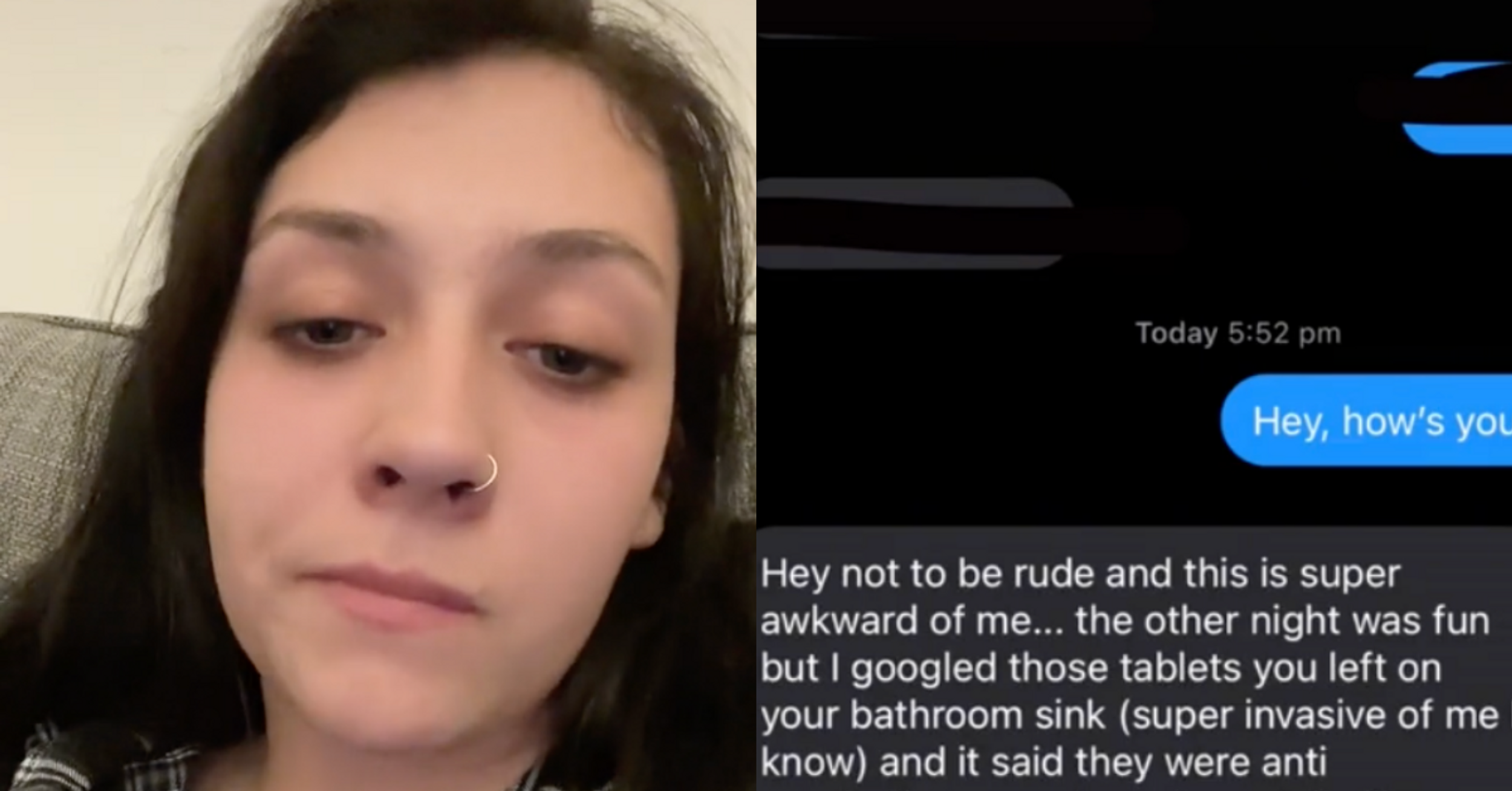 Woman Stunned After Date Calls Things Off After Googling What The Meds In Her Bathroom Are For
