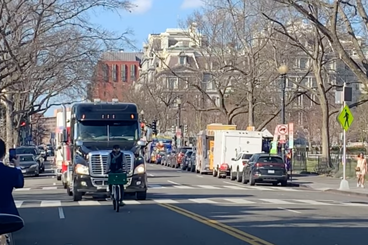 Big Dumb Trucker Convoy Literally Pissed Off With DC Police, Mayor Bowser