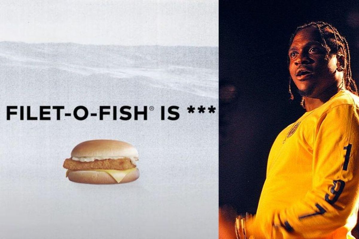 pusha t dish spicy fish diss, pusha t arbys, pusha t mcdonalds