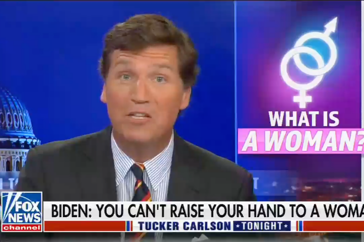 Tucker Carlson On A Whole Thing Again, 'Woman' And 'Maternity' And 'Breastfeeding' And 'Flight Suits' Edition