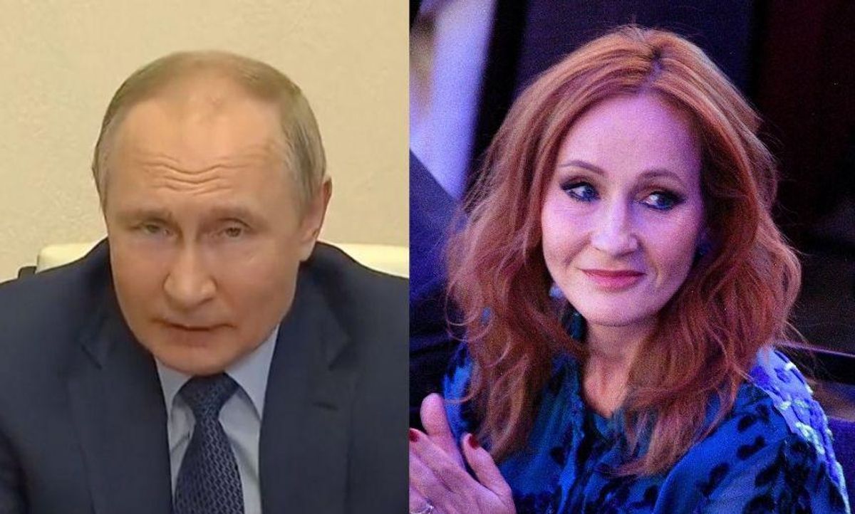 Putin Compares Himself to J.K. Rowling in Bonkers 'Cancel Culture' Rant—and People Can't Even