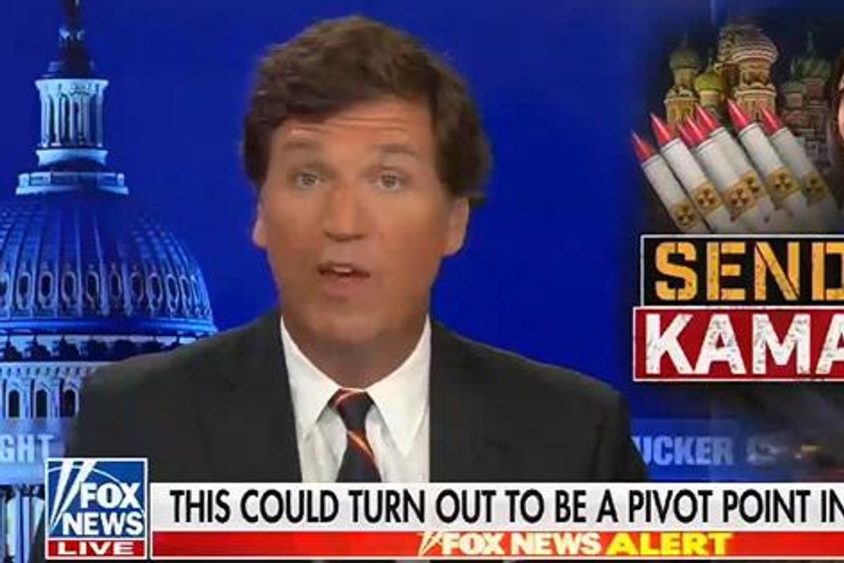 Tucker So Mad Kamala Harris Forced Putin To Invade Ukraine