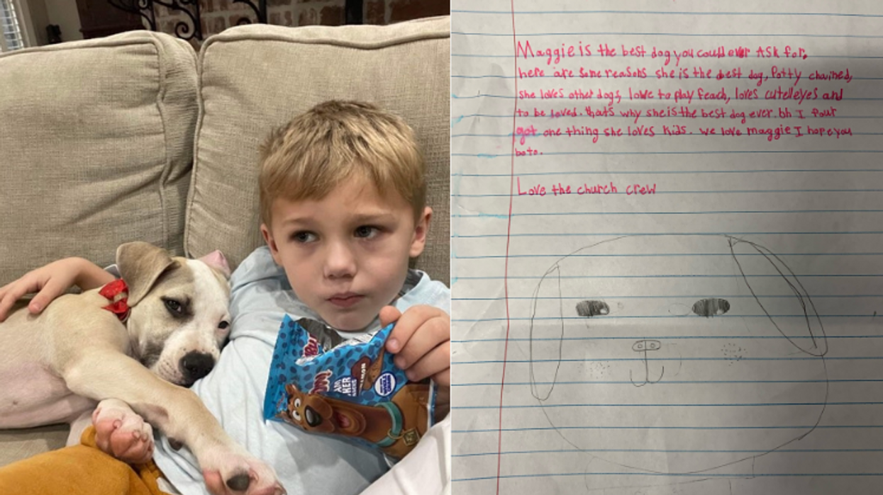 Louisiana boy writes sweet letter about his foster pup to let future adopters know she's the 'best dog'