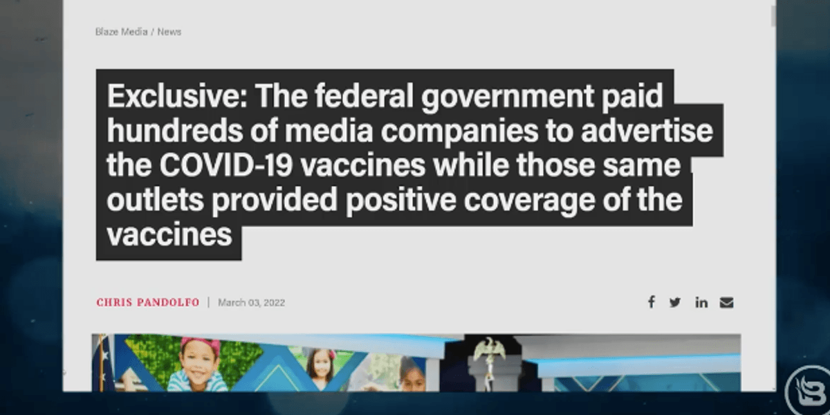BOMBSHELL: Government BRIBED 'conservative' media to push the vaccine - Vimarsana News