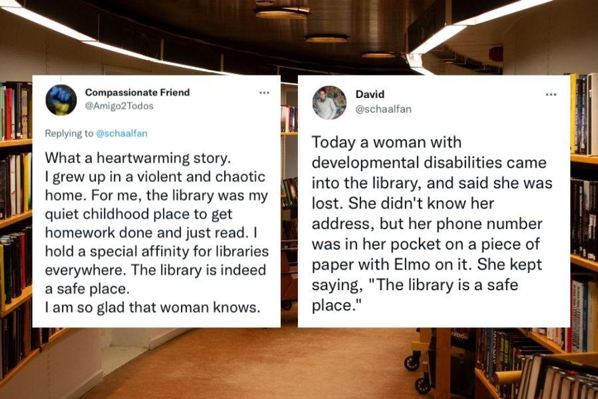 People are sharing heartwarming stories of libraries being safe spaces and it's so wholesome