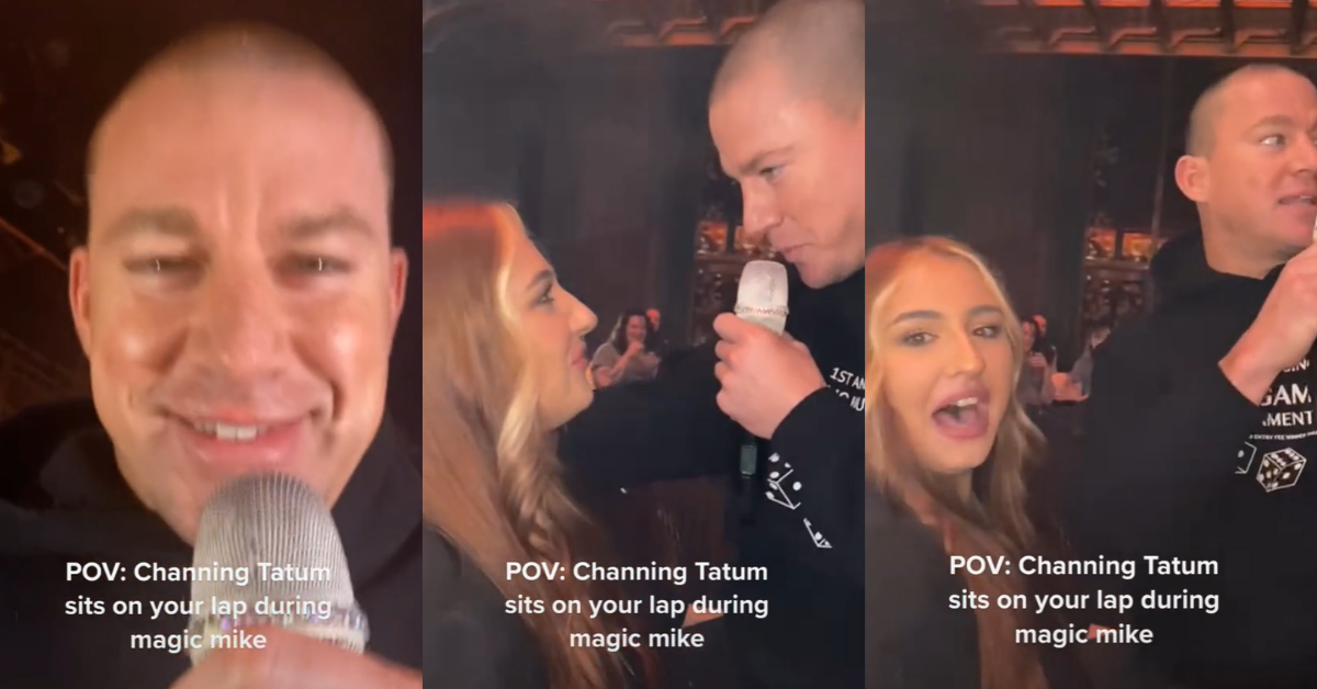 Woman Gets Shock Of Her Life When Channing Tatum Sits On Her Lap At 'Magic Mike Live' Show