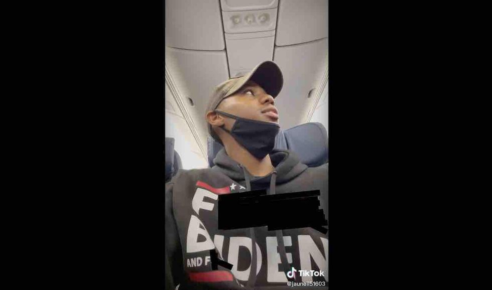Video Delta passenger kicked off flight over F Biden hoodie threatened with being placed on airlines no-fly list