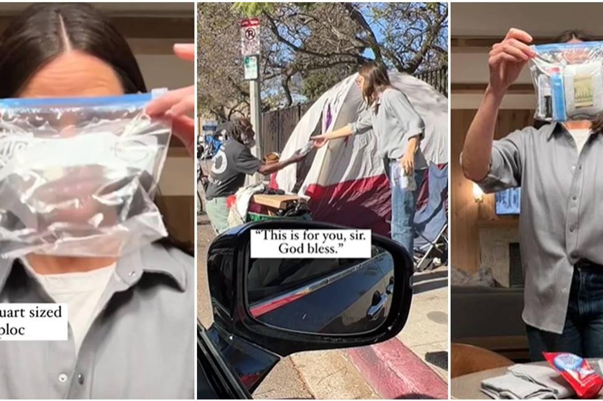 jennifer garner, help the homeless, homeless care package