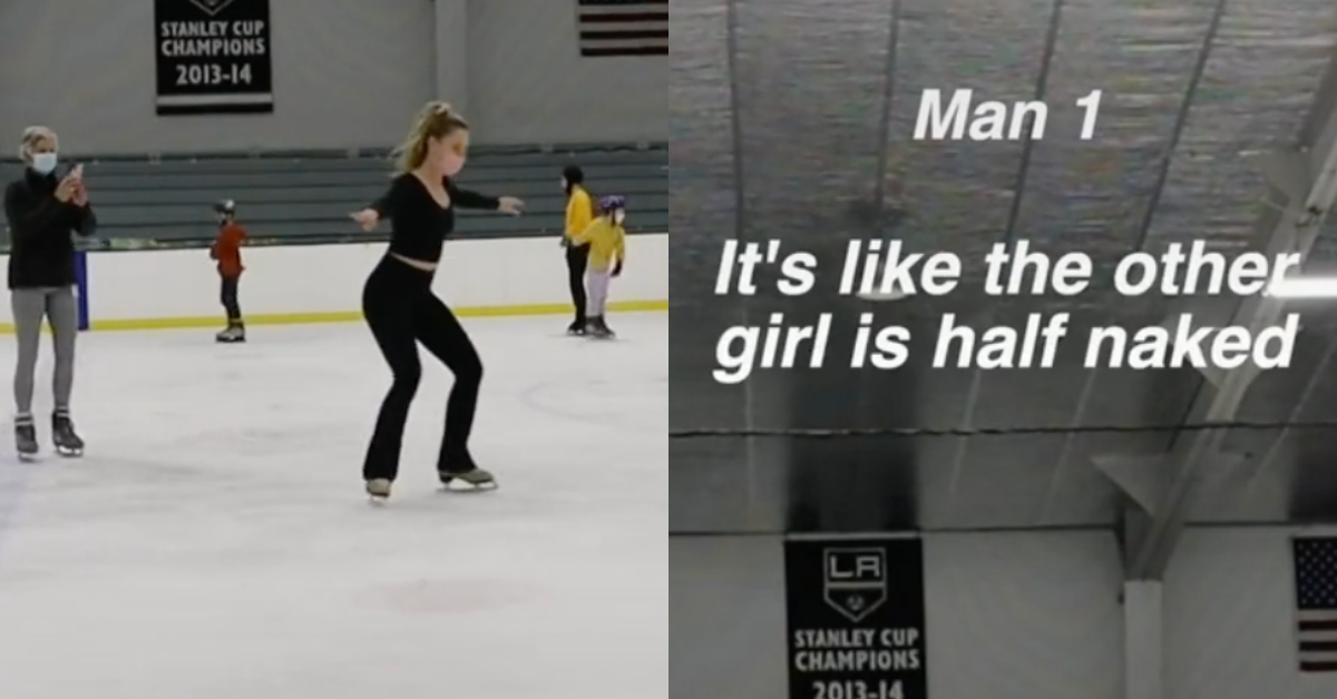 TikToker Catches 'Two Gross Men' Lusting Over Her And Other Young Female Figure Skaters