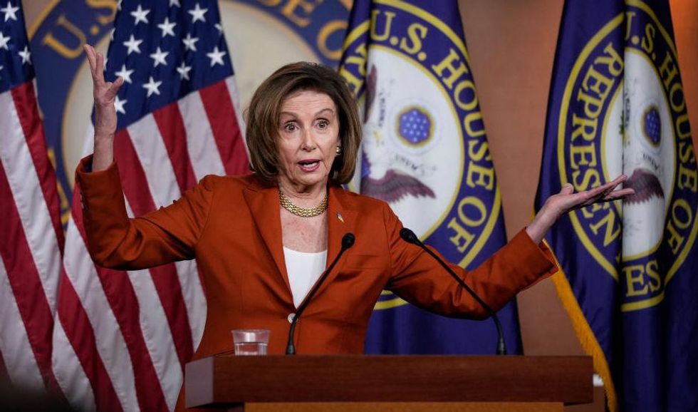 Nancy Pelosi claims more government spending is 'reducing the national debt'