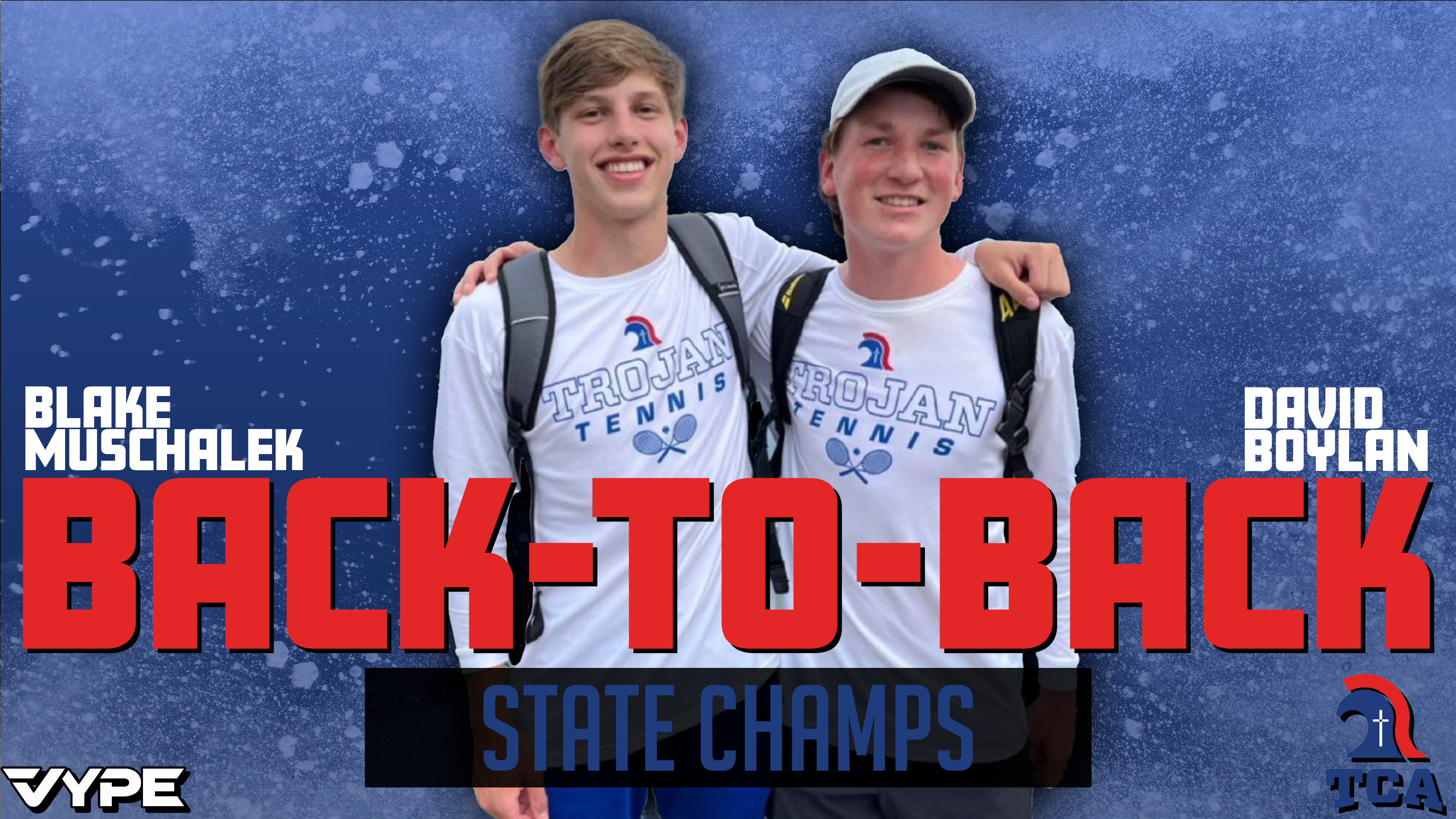 Back-To-Back! Muschalek and Boylan win TAPPS 6A Mens Doubles Championships