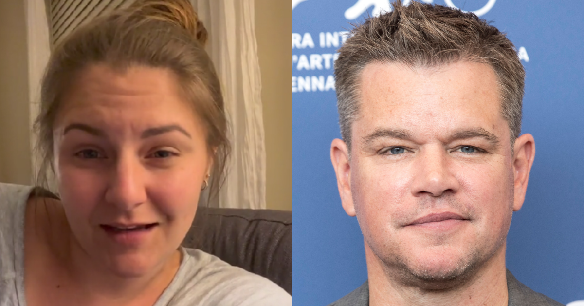 Woman Floored After Stranger Points Out That Her Dog Looks Like Matt Damon—And They're Not Wrong