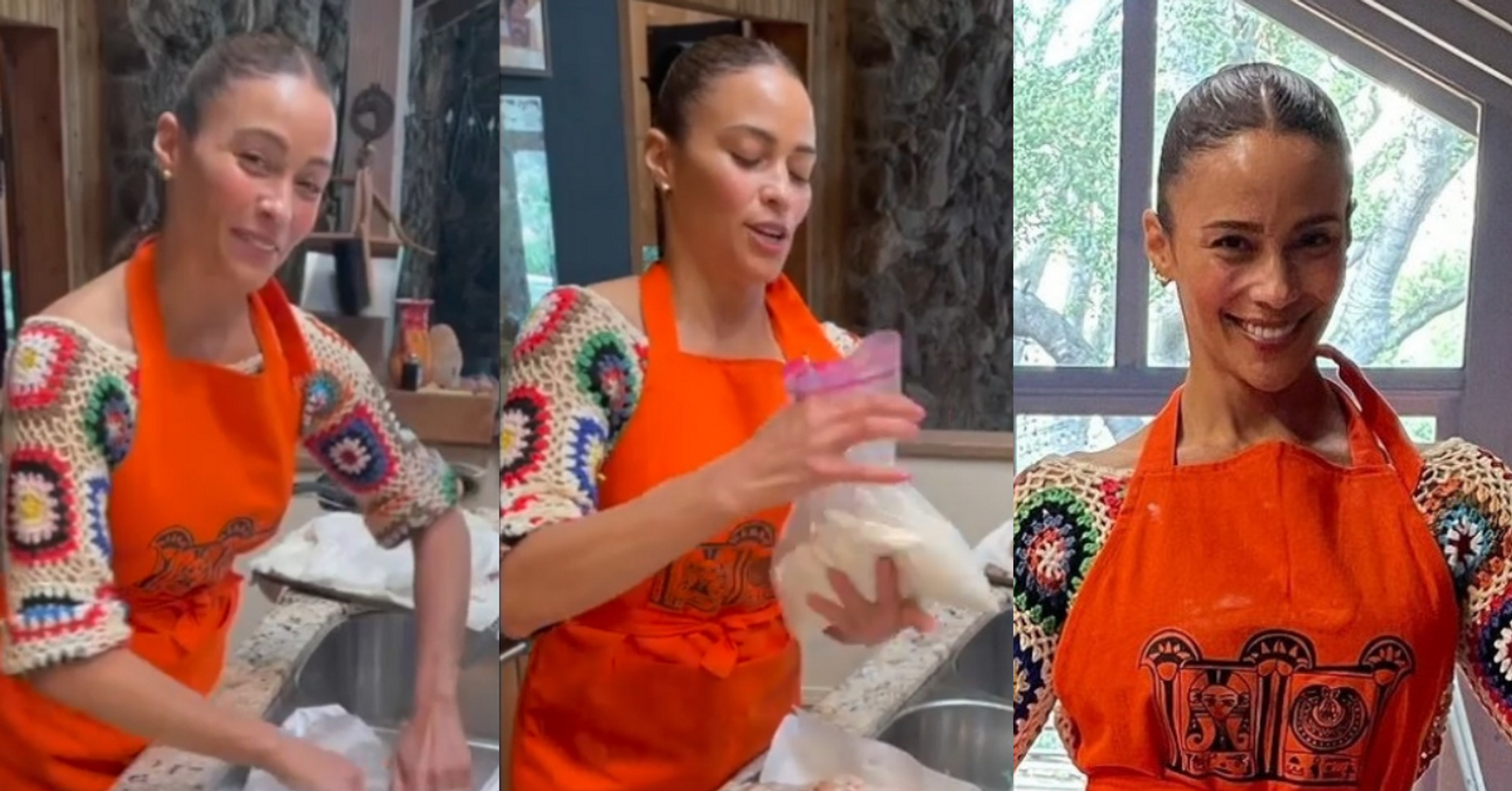 Paula Patton's Bizarre Method Of Cooking Fried Chicken Has The Internet Losing Their Minds
