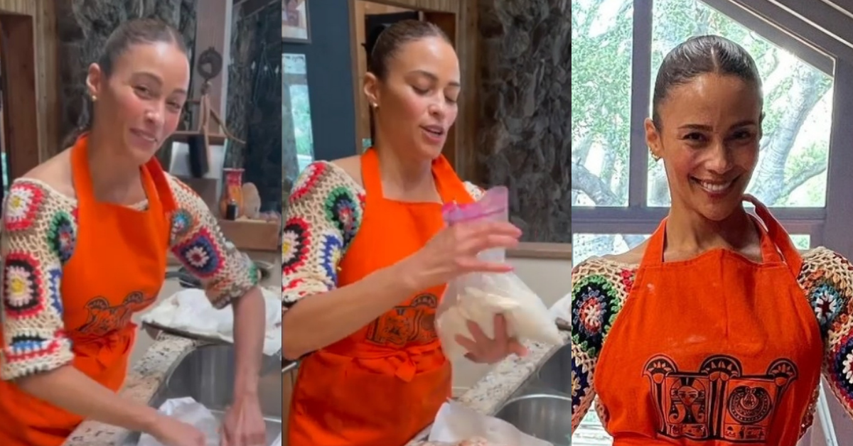 Paula Patton's Bizarre Method Of Cooking Fried Chicken Has The Internet Losing Their Minds
