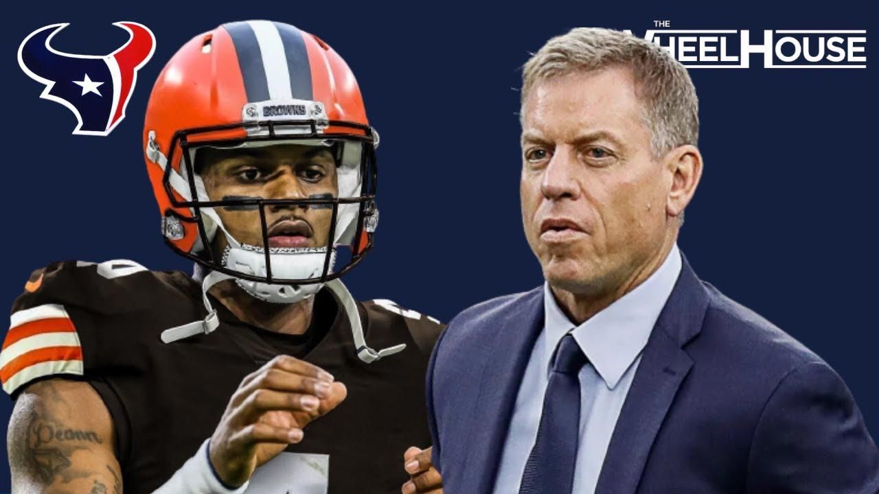 Hall of Famer Troy Aikman reacts to the Houston Texans trading Deshaun Watson